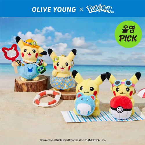 10 x 10 Pokémon Edition Plush Doll Keyring – 4 Characters