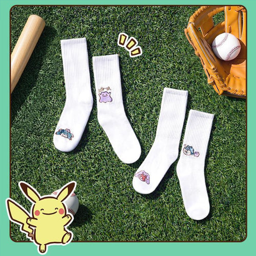 Pokémon Edition Sports Socks 2-Pair Random Set with Card Sticker (RANDOM)