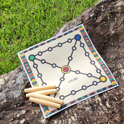 Korean Traditional Yut Nori Board Game Set