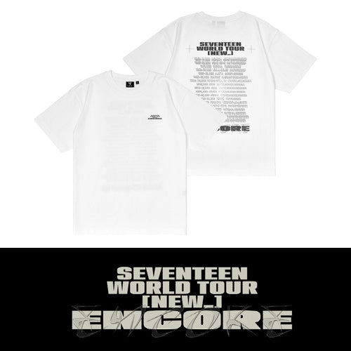 SEVENTEEN WORLD TOUR [NEW_] ENCORE Official MD - S/S T-Shirt White