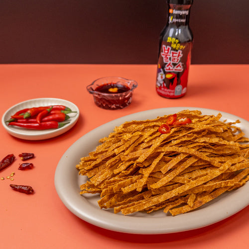 Korean Spicy Buldak Fish Snack – Grilled Fish Jerky 300g