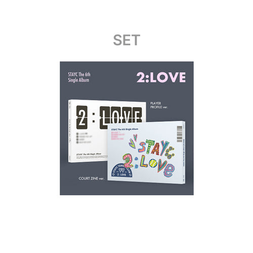 STAYC The 6th Single Album [2:LOVE] COURT ZINE / PLAYER PROFILE ver. (Set)