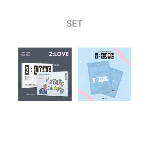 STAYC The 6th Single Album [2:LOVE] COURT ZINE / PLAYER PROFILE ver. (Set) + PLVE Ver.