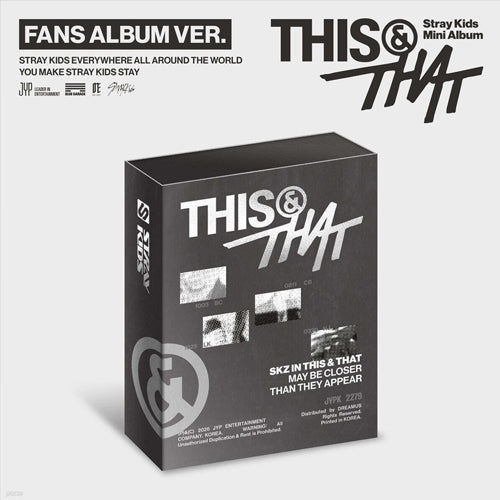 Stray Kids - 10th Mini Album [THIS & THAT] (FANS ALBUM Ver.)