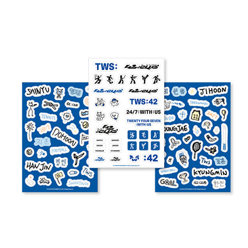 2026 TWS 2ND FANMEETING <42:CLUB> Official Light Stick Keyring Deco Kit