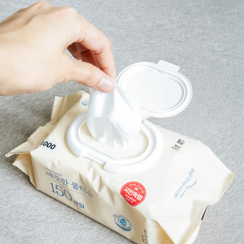 ECLAT Clean Water Wet Wipes – 150 Sheets (Flip Cap) [DAISO]
