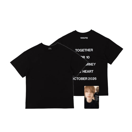SUPER JUNIOR YESUNG 10TH ANNIVERSARY TOUR T-SHIRT SET (Where We Are ver.)