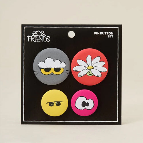 ZO&FRIENDS ZOA Lucky Shop Pin Badge Set